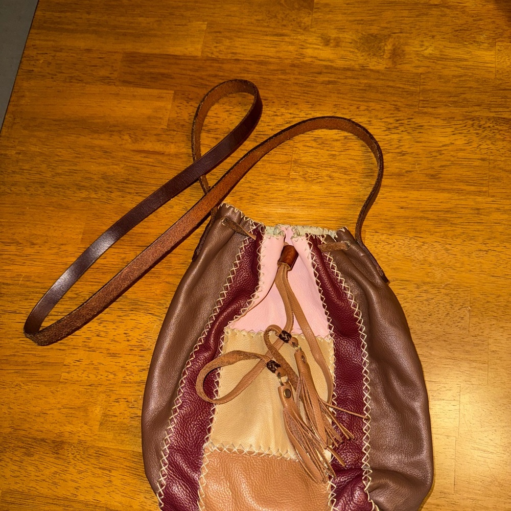 Multicolor Patchwork Leather Bag - image 2